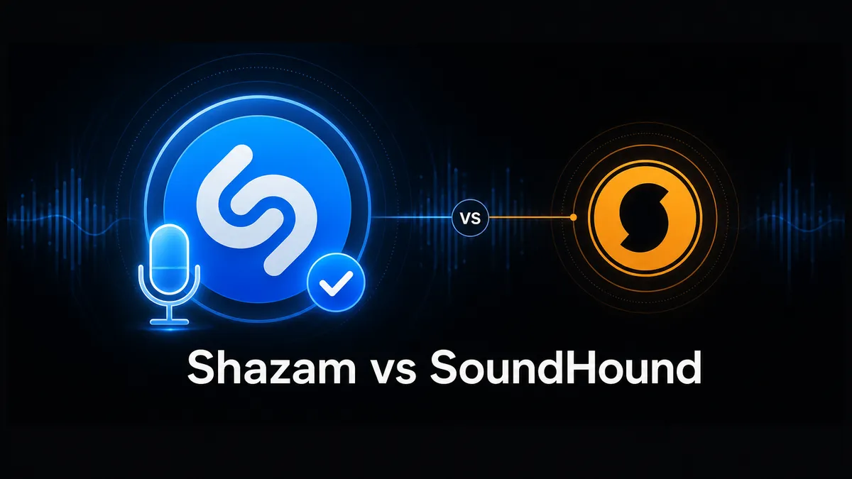 Shazam vs SoundHound Android music recognition comparison hero